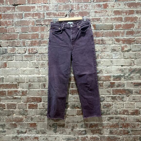 RE/Done Purple Stove Pipe Jeans Size 30 - Picture 6 of 11